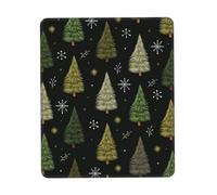 Multifunzionale Tappetino per Il Mouse, Merry Christmas Tree, Bordi Cuciti Tappetino Mouse, Gaming Mousepad, 25X30cm, Computer, Casa, PC