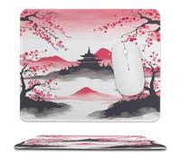 Multifunzionale Tappetino per Il Mouse Mount with Cherry Printed 25X30Cm, Tampone per Mouse Bordi Cuciti Gaming Mousepad per Casa Pc Computer