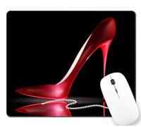 Multifunzionale Tappetino per Il Mouse Sex Lady Red High Heels Pattern Gaming Mousepad Tappeto Mouse 25x30cm per Notebook,Laptop,Ufficio