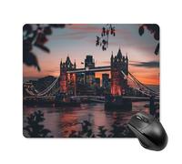 Multifunzionale Tappetino per Il Mouse Tower Bridge The Sunset London England UK 25X30Cm, Tappetini Mouse Lavabile Gaming Mousepad per Ufficio Laptop Notebook