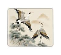 Multifunzionale Tappetino per Il Mouse, Two Japanese s Flying, Bordi Cuciti Tappetino Mouse, Mousepads, 25X30cm, Casa, Laptop, PC