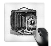 Multifunzionale Tappetino per Il Mouse Vintage Camera Ink And Pen Drawing Print Photographer 25X30Cm, Tappetino per Mouse Ergonomico Gaming Mousepad per Casa Laptop Computer