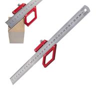 Multifunzione Angolo Ruler, Parallel Marking Gauge, Multi Angle Scriber, Measuring Ruler, Angolo Marking Tool, Scribing Ruler, Marking and Measuring Tool, Precision Angle Tool, Scribing and Measurin