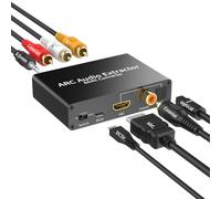 Multifunzione ARC Audio Extractor, HDMI ARC, Fibra Ottica, Coassiale 3-Input Metodo Switching Funzione, 3.5mm Stereo Cuffie Port Equipped Audio Amplificatore Ad Alta Potenza