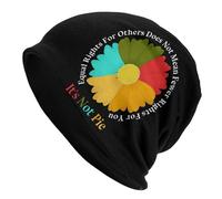 Multifunzione Berretto da Corsa Daisy Flower Equal Rights for Others Does Not Mean Fewer Rights for You It's Not Pie1 Slouch Beanie Hat Elasticizzato Skull Beanie per Ciclismo, Running, Dormire
