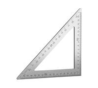 Multifunzione Carpenter Square Stainless Steel Triangolare Righello Doppia Scala Laterale per la Lavorazione Del Legno Misura Disegno Triangolo