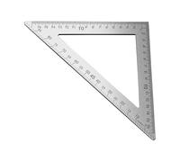 Multifunzione Carpenter Square Stainless Steel Triangolare Righello Doppia Scala Laterale per la Lavorazione Del Legno Misura Disegno Triangolo