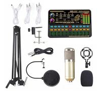Multifunzione Live SK500 suono scheda e BM800 Suspension microfono Kit | Audio Mixer per Computers e Mobilephone,20Hz,Compatibile 1V 7V,Riduzione del SK500,Built-in vari interesting