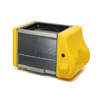 Multifunzione Mini Elettrico Cottura Da Forno Arrosto Grill Uova Fritte Frittata Padella Colazione Macchina for il Pane Tostapane Facile da pulire(Yellow)