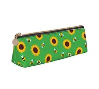 Multifunzione Portapenne Astuccio Cute Bee And Sunflower Pattern Astucci Matite Borsa Porta Penne per Scuola Università Matite