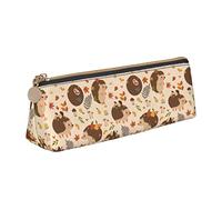Multifunzione Portapenne Astuccio Cute Hedgehog And Mushroom Pattern Astucci Matite Scatola di Cancelleria per Adulto Studenti Scolastico