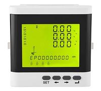 Multifunzione Trifase Programmabile Watt Elettrico Misuratore di Potenza Attiva Volt Amp Monitor di Energia Digitale ad Alta Precisione LED Amperometro Voltmetro Display LCD