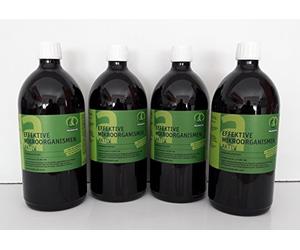 MULTIKRAFT Efficace microrganismi Active (em-active), suolo additivo fertilizzante - 4 x 1 l fl.