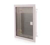 Multimediale Distributore di comunicazione incasso IP40 porta trasparente 650°C