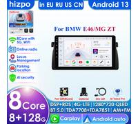 Multimediale per auto Carplay Android 13 da 8 GB per BMW E46 M3 318/320/325/330/335 Rover 75 Coupe Navigazione 1 Din GPS DSP Unità principale audio