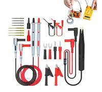 Multimeter Test Lead Kit, Professional Alligator Clip Probes, Replaceable Pin Set, Electronic Repair Tool for Schools, Laboratories, and Electriciss' Testing Needs