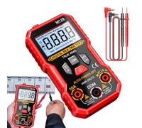 Multimeter Tester, Digital Smart 6000 Counts Multimeter Measuring Instrument, 4.53x2.36x1.14 Inches Auto Ranging Electrical for Construction, Solar, Car Circuit Diagnostic, Air Conditioner Maintenance
