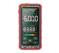 Multimetro 683 FullScreen con batteria al litio USB, interfaccia touch e allarme di tensione senza contatto (nero)