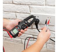 Multimetro a morsetto digitale Deli 600V DC/AC corrente 45mm Jaw Caliber Clamp Adapter Clamp-On Adapter Meter con sonde di prova