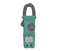 Multimetro a pinza digitale FR205, tester di tensione e corrente CA/CC, NCV, temperatura, capacità, frequenza, resistenza, diodo, amperometrica True RMS