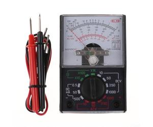 Multimetro analogico DC AC Voltmetro Amperometro Ohm Meter Tester Elettrico Strumento per Ingegneri Scuole Case