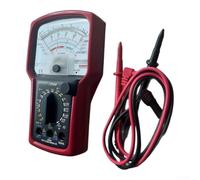 Multimetro analogico KT7050 Ohmmetro per circuito elettrico Test di continuità del diodo manuale Gamma tascabile Rosso