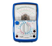Multimetro analogico PeakTech P 3385, Dispositivo di misura con voltmetro, amperometro, tester di continuità, ohmetro, Fino a 600V AC DC 10A, adatto per installazioni elettriche a 230V