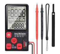 Multimetro automatico doppio con intervallo di tensione, corrente e resistenza, ideale per misurare e diagnosticare circuiti elettrici.