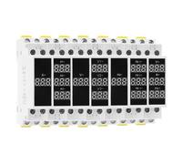 Multimetro da 18 mm, monofase, trifase, voltmetro, amperometro, frequenzimetro, rilevatore con display digitale a LED, 80-500 V CA(3Phase Voltmeter)