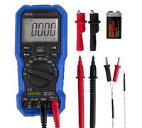 Multimetro digitale, 20000 conta vero Rms voltmetro amperometro ohmmetro, retroilluminazione display LCD, Bluetooth, per tensione CA/CC Resistenza corrente Capacità diodo Temp, Data Logger Termometro