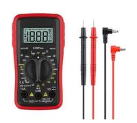 Multimetro digitale AC/DC Votage Current Automatic Tester 2000 Conta True Ohm Amperometro Misuratore di capacità Lettura Rapida Accurata Facile(Red QH830 PLUS)