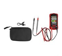 Multimetro digitale automatico con USB ricaricabile, 6000 conteggi TRMS, AC/DC Tensione Corrente Resistenza Capacità Misurazione della frequenza, NCV Live