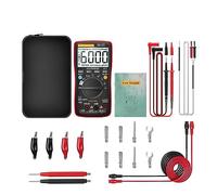 Multimetro Digitale Bluetooth 6000 Conteggi True Professionale Auto-Range AC/DC Tester Di Tensione Corrente Lettura Rapida Accurata Facile(Red Pro)