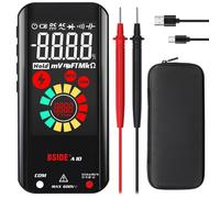 Multimetro digitale BSIDE, ricaricabile con LCD a colori, 3 indicatori di ris...