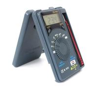 Multimetro digitale con LCD auto-ranging per Xb866 600 V DC/500 V AC Tester di tensione 7 funzioni 25 gamme mini voltmetro compatto per elettronica fai da te e uso domestico