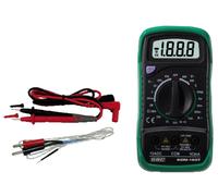 Multimetro Digitale con Termometro GBC KDM-160T Dispaly LCD 3 1/2 GBC