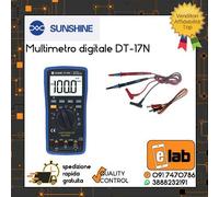 MULTIMETRO DIGITALE DT-17N SUNSHINE COMPRESI CAVI PUNTALI VOLTOMETRO AMPEROMETRO