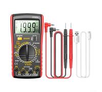 Multimetro digitale DT9205A | Tester di tensione automatica ad alta precisione con retroilluminazione, controllo della continuità del diodo di capacità di resistenza alla corrente AC/DC, resistente