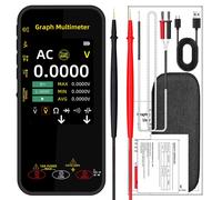 Multimetro digitale grafico portatile S500 con cavi di prova protetti in silicon