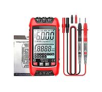 Multimetro Digitale Intelligente 6000 Conteggi Tester For Transistor Di Resistenza Alla Temperatura Misuratore Di Capacità Elettrica Automatica A Vero RMS(201 red)