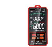 Multimetro digitale intelligente AC DC 600V Tensione 10A Corrente Vero RMS 6000 Conteggi Ohm Tester professionale for elettricisti(T5 backlit screen)