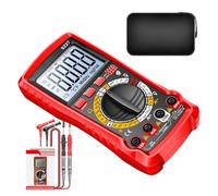 Multimetro Digitale - Kit Analizzatore E Rilevatore Per La Batteria 'Auto - Tester di Tensione | Per Circuiti Prese Applicazioni Elettriche Automobilistiche Casa Officina Garage Industriale