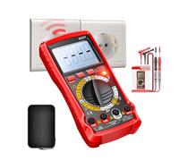 Multimetro Digitale - Kit Analizzatore | Misuratore Di Test Per Ohm, Volt E Ampere | Per Applicazioni Automobilistiche Circuiti Elettrici Presa Di Corrente Officina Industriale Casa Garage