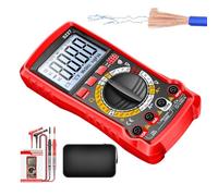 Multimetro Digitale - Kit Rilevatore Batteria Auto,Strumento Di Misura Per Ohm Volt E Ampere - Per Applicazioni Automobilistiche Circuiti Elettrici Presa Di Corrente Officina Industriale Casa Garage
