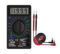 Multimetro digitale, LCD Digital -830b Voltmetro giallo Ohmmeter Ammeter Multimetro Tester palmare DT830B AC DC Home(Black DT830G)