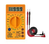 Multimetro digitale, LCD Digital -830b Voltmetro giallo Ohmmeter Ammeter Multimetro Tester palmare DT830B AC DC Home(Yellow DT830G)
