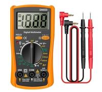 Multimetro digitale LCD portatile Tester for diodi di tensione AC/DC Misuratore di resistenza di corrente Multitester amperometro con sonda di prova (Color : Red)