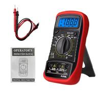 Multimetro Digitale LCD Portatile XL830L, Voltmetro Amperometro Ohmmetro Tester di Tensione Corrente, Strumento Ad Alta Precisione con Display LCD, test batterie