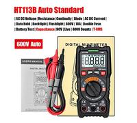 Multimetro digitale, Manuale multimetro digitale professionale portatile Gamma voltmetro AC DC 600V Diode resistore di continuità Conti Tester 2000(HT113B-Auto Range)