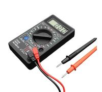 Multimetro digitale - Mini tester multifunzionale con intervallo automatico - Amperie di alta precisione | tester di tensione di corrente con display LCD | Ideale per l'uso a casa o scolastico